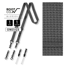 ROOT CO. ルートコー GRAVITY UTILITY WEBBING NECK ショルダーループ スマホホルダー ネックホルダー グレー アウトドア キャンプ アクティビティ GUWN-1