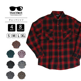 blue black baby ブルーブラックベイビー メンズ トップス 長袖 シャツ ビエラチェックワークシャツ アメカジ カジュアル 王道 羽織りにも 通年使える BBS-019