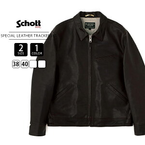 Schott �V���b�g �����Y �A�E�^�[ SPECIAL LEATHER TRACKER JACKET �v�W���� ���U�[�W���P�b�g �g���b�J�[�W���P�b�g �W�b�v�A�b�v ���c �n�v 7826150004