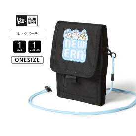 NEW ERA ニューエラ 小物 グッズ バッグ ネックポーチ スクエア ロゴ 刺しゅう SQ NECK POUCH CHIIKAWA BLK キャラクター ちいかわ ハチワレ うさぎ 14864481