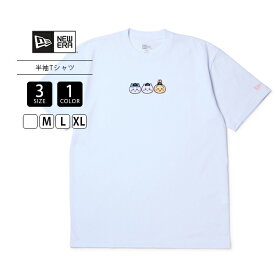NEW ERA ニューエラ レディース 半袖 Tシャツ コットンTシャツ ちいかわ ハチワレ うさぎ フロントプリント CHIIKAWA ホワイト クルーネック 14864556