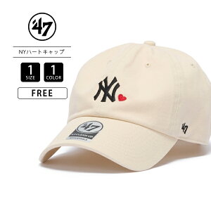 47 �t�@�b�V���� ���� �X�q �L���b�v ���j�Z�b�N�X CLEAN UP �t�����g �h�J 47 MLB MINI HEART NY ���S�L���b�v �t���[�T�C�Y �i�`������ �J�W���A�� 14920414