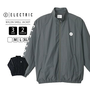 ELECTRIC �G���N�g���b�N �����Y �A�E�^�[ NYLON SHELL JACKET �i�C���� �V�F���W���P�b�g �X�^���h�J���[ �W�b�v�A�b�v �����S �V���v�� �͂������H E26SJ03 �A�E�g�h�A �^�E�����[�X �t�A�E�^�[ �H�A