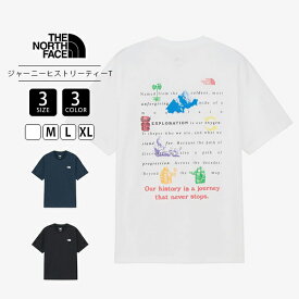 THE NORTH FACE ノースフェイス ユニセックス 半袖 Tシャツ トップス プリントTシャツ ジャーニーヒストリーティー ブラック ネイビー ホワイト NT32643
