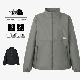 THE NORTH FACE ノースフェイス ユニセックス ジャケット ナイロンジャケット 軽量 撥水加工 コンパクト 収納 持ち運び ブルゾン コットンライク NP22631 スタンドカラー ブラック カーキ アウトドア タウンユース