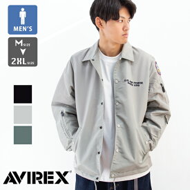 【SALE!!】【 AVIREX アビレックス 】 フライト コーチジャケット ヘビーナイロン 783-3152012 / ジャケット ブルゾン ライトアウター フライト ジャケット メンズ レディース ミリタリー 2023AW