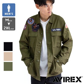 【SALE!!】【 AVIREX アビレックス 】 リップストップ BDU ジャケット VX-31 TOPGUN トップガン 783-3155001 / アビレックス ジャケット ミリタリー フィールドジャケット メンズ シャツジャケット パッチ