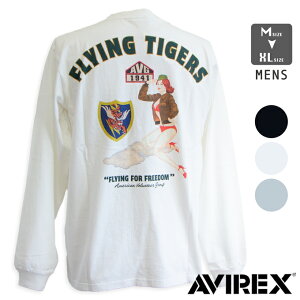 AVIREX ArbNX  TVc tCO^CK[X LONGSLEEVE T-SHIRT FLYING TIGERS 7834230011 783-4230011 / ABbNX TVc T ~^[ AJW Y obNvg H~ 2024AW