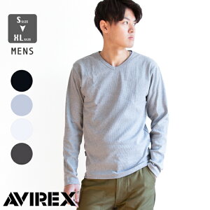 AVIREX ArbNX DAILY RIB L/S V-NECK T-SHIRT u  uClbN TVc fC[EFA 783-4930018 / ABbNX TVc gbvX VlbN Y fB[X T  Ci[ ~^