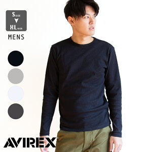 AVIREX ArbNX DAILY RIB L/S CREW NECK T-SHIRT u  N[lbN TVc fC[EFA 783-4930019 / ABbNX TVc gbvX Y fB[X T  Ci[ ~^[ 
