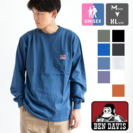 【 BEN DAVIS ベンデイビス 】 ピスネーム ポケット ロンT LONG SLEEVE POCKET TEE 23780029 / C-23780029 / ベンデイビス Tシャツ 長袖 メンズ レディース ユニセックス ポケT トップス カットソー アメカジ 2023AW