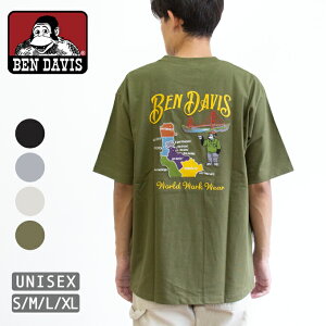 BEN DAVIS �x���f�C�r�X SOUVENIR EMB TEE �X�[�x�j�A �O���t�B�b�N �h�J ���� T�V���c C-25580062 / �g�b�v�X �����Y ���f�B�[�X ���j�Z�b�N�X �����|�C���g ���h�J tee �t�� 2025SS