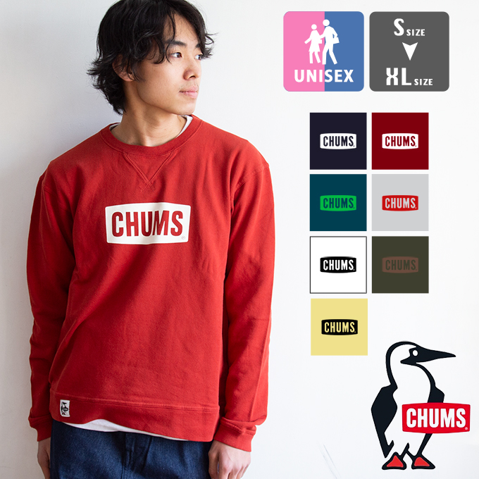 楽天市場】【 CHUMS チャムス 】 CHUMS Logo Crew Top LP チャムスロゴ