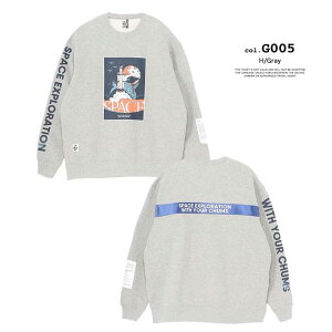 �y CHUMS �`�����X �z Space Blast Off Crew Top �X�y�[�X �u���X�g �I�t �N���[ �g�b�v CH00-1503 /chums �`�����X �g���[�i�[ �X�E�F�b�g �N���[�l�b�N ���S SPACE �F�� ���N�� USA�R�b�g�� ���j�Z�b�N�X 2025A
