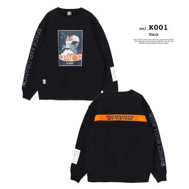 【 CHUMS チャムス 】 Space Blast Off Crew Top スペース ブラスト オフ クルー トップ CH00-1503 /chums チャムス トレーナー スウェット クルーネック ロゴ SPACE 宇宙 裏起毛 USAコットン ユニセックス 2025AW /
