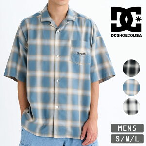 DC SHOES �f�B�[�V�[�V���[�Y 25 OMBRE CHECK SHIRT SS �I���u�� �`�F�b�N ���� �V���c DSH252002 / dc �`�F�b�N�V���c �g�b�v�X �����Y ���f�B�[�X �A���J�W �X�P�{�[ �X�P�[�^�[ 2025SS
