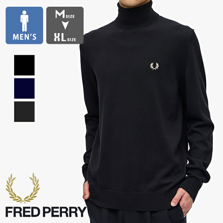 楽天市場】【 FRED PERRY フレッドペリー 】 Roll Neck Jumper ロール 