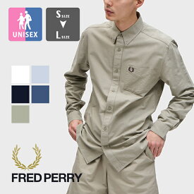【 FRED PERRY フレッドペリー 】 Oxford Shirt L/S オックスフォード シャツ M5516 / 長袖 ボタンダウン レギュラーフィット 無地 ワンポイント メンズ レディース ユニセックス 2024SPRING/