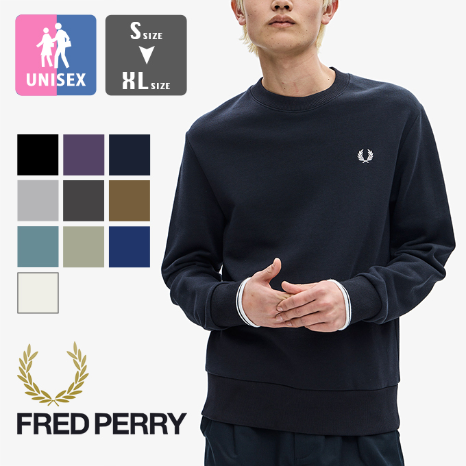 楽天市場】【 FRED PERRY フレッドペリー 】 Crew Neck Sweatshirt