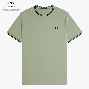 �y FRED PERRY �t���b�h�y���[ �z Twin Tipped T-Shirt �c�C���e�B�b�v�h T�V���c M1588V / �t���b�h�y���[ ����T�V���c �l�b�N���C�� �ێ� �N���[�l�b�N ���n �����|�C���g ���[�����@�h�J ���u���C�� 