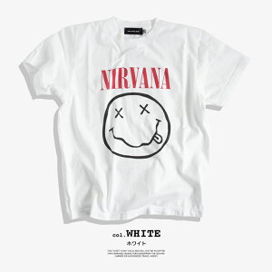 �y GOOD ROCK SPEED �O�b�h���b�N�X�s�[�h �z SMILE T-SHIRT NIRVANA �j�����@�[�i �X�}�C�� S/S T�V���c 25NVN002W / ���� �ێ� �N���[�l�b�N �v�����gT ���b�NT �o���hT �s�O�����g�_�C �����Y ���f�B�[�X ��