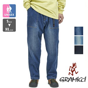 GRAMICCI �O���~�` �X�g���b�` �f�j�� ���[�Y�e�[�p�[�h ���b�W�p���c STRETCH DENIM LOOSE TAPERED RIDGE PANT G3FU-P052 / �O���~�` �p���c �f�j�� �W�[���Y �����Y ���f�B�[�X ���j�Z�b�N�X �N���C�~���O�p