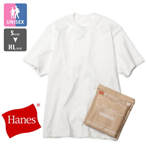 �y Hanes �w�C���Y �z Hanes T-SHIRTS SHIRO �w�C���Y T�V���c �V�� �N���[�l�b�N T�V���c HM1-X201 / �w�C���Y T�V���c ��T �p�b�NT�V���c �����Y ���f�B�[�X �g�b�v�X �C���i�[ 2025SPRING