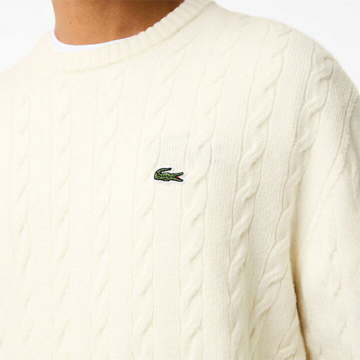 楽天市場】【 LACOSTE ラコステ 】 エッセンシャル ケーブル ニット 