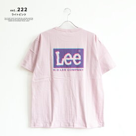 【 Lee リー 】 Lee バックプリント ボックスロゴ ショートスリーブ Tee LT3132 / メンズ Mens 半袖 Tシャツ バックプリント ロゴ刺繍 ワンポイント 2024SUMMER
