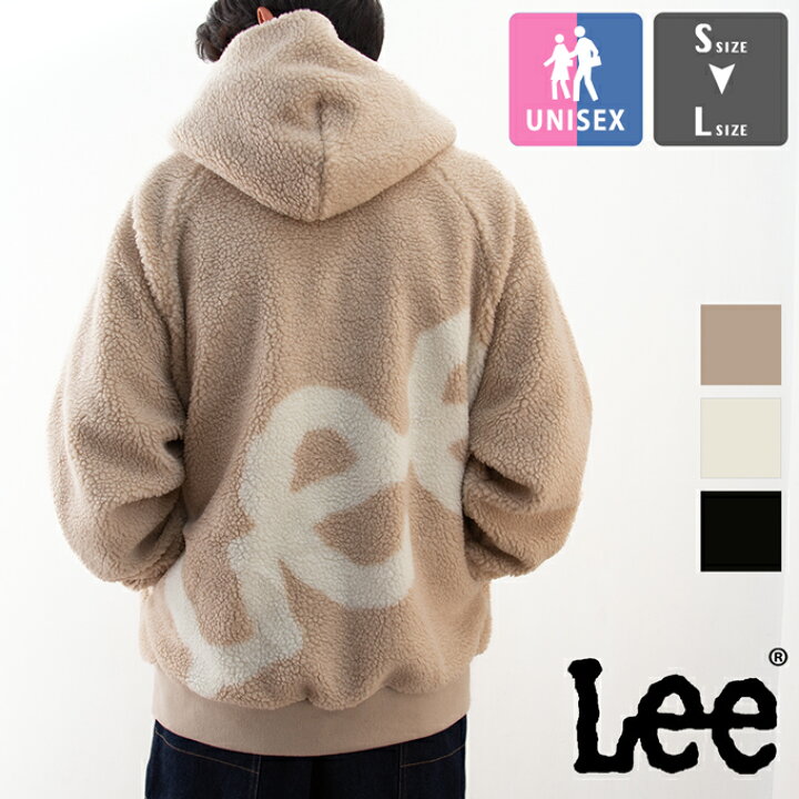 楽天市場】【 Lee リー 】 Leeバックビッグロゴ BOAジップフーディー 