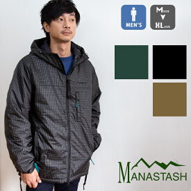 【冬SALE!!】【 MANASTASH マナスタッシュ 】 MRIP P-100 PARKA プリマロフト ナイロンパーカー 07192043 / プリマロフト ジャケット マナスタッシュ アウター メンズ トップス アウター ジャケット ナイロンジャケット チェック柄 アウトドア