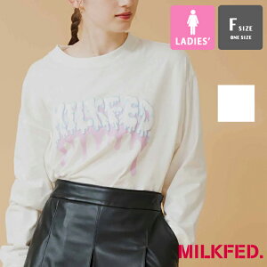 �ySALE!!�z �y MILKFED. �~���N�t�F�h �z MELT LOGO L/S TOP MILKFED. �����g���S ����T�V���c 103224011004 / MILKFED.�@�~���N�t�F�h T�V���c ����T ����T�V���c �O���t�B�b �v�����g �J�W���A�� �X�g���[�g ��