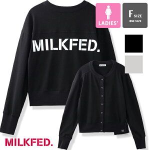 �y MILKFED. �~���N�t�F�h �z SWEAT CARDIGAN MILKFED. �X�E�F�b�g �J�[�f�B�K�� 103231015001 / MILKFED.�@�~���N�t�F�h �X�E�F�b�g �J�[�f�B�K�� �o�b�N�v�����g ���S �N���[�l�b�N ���� �x�[�V�b�N 23SPRING