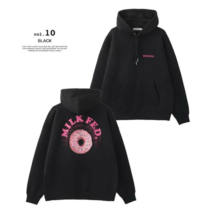 楽天市場】【 MILKFED. ミルクフェド 】 ROUND DONUTS SWEAT HOODIE 
