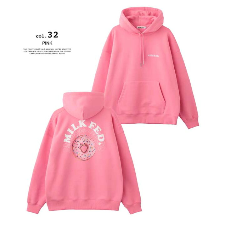 楽天市場】【 MILKFED. ミルクフェド 】 ROUND DONUTS SWEAT HOODIE 