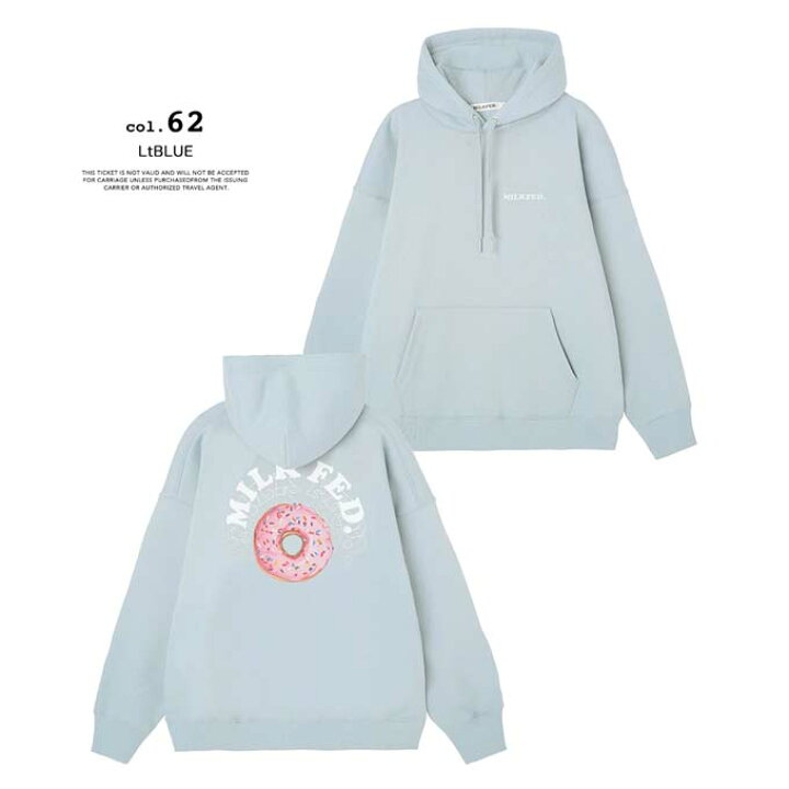 楽天市場】【 MILKFED. ミルクフェド 】 ROUND DONUTS SWEAT HOODIE 
