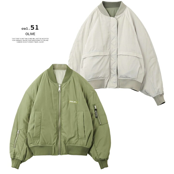 楽天市場】【 MILKFED. ミルクフェド 】 REVERSIBLE MA-1 FLIGHT 