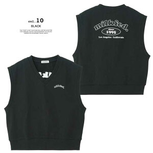 y MILKFED. ~NtFh z V-NECK SWEAT VEST VlbN XEFbg xXg 103253021001 / MILKFED.@~NtFh VlbN XEFbg xXg gbvX S C[h Xg[g Vv JWA 20