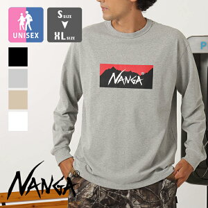 �y NANGA �i���K �z ECO HYBRID BOX LOGO L/S TEE �G�R�n�C�u���b�h �{�b�N�X���S �����O�X���[�u�e�B�[ NW2311-1G299 / NANGA �i���K ����T�V���c ����T �N���[�l�b�N �ێ� BOX ���S �v�����g �A�E�g�h�A ����