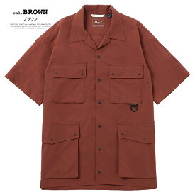 【 NANGA ナンガ 】 DOT AIR UTILITY PK SHORT SLEEVE SHIRT ドットエア ユーティリティーポケット ショートスリーブシャツ NW2411-1H201-A / NANGA ナンガ 半袖シャツ シャツ 吸汗 速乾 機能素材 ドットエアー メンズ 2024SUMMER