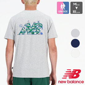 new balance ニューバランス New Balance Bookshelf ショートスリーブ Tシャツ MT41586 / ニューバランス Tシャツ トップス 半袖 ショートスリーブTシャツ メンズ レディース バックプリント ワンポイント 2024SUMMER