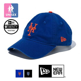 【 NEW ERA ニューエラ 】 9TWENTY クロスストラップ ウォッシュドコットン ニューヨーク・メッツ ロゴ キャップ 135521/135621 / 帽子 ベースボールキャップ ローキャップ フリーサイズ MLB メンズ レディース ユニセックス 13552113 13562184/