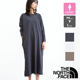 【 THE NORTH FACE ザノースフェイス 】 L/S Onepiece ロングスリーブ ワンピース NTW82230 / north face レディース ノース ワンピース ウィメンズ アウトドア タウンユース ゆったりシルエット 長袖ワンピース 秋冬 22AW