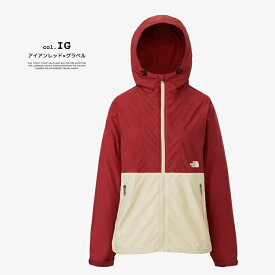 【 THE NORTH FACE ザ ノースフェイス 】 レディース Compact Jacket コンパクト ジャケット NPW72230 / シェルジャケット アウター マウンテンパーカー ナイロンパーカー ウインドブレーカー アウトドア 撥水 携帯 パッカブル 収納袋付き ウィメンズ 2024SPRING/