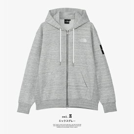 【 THE NORTH FACE ザ ノースフェイス 】 Square Logo Full Zip スクエア ロゴ フルジップ フーディ NT12335 / パーカー ジップパーカー ジップアップ スウェット スエット トレーナー 裏毛 メンズ レディース ユニセックス 2024SPRING/