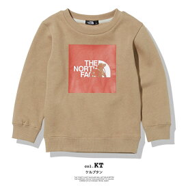 【SALE!!】【 THE NORTH FACE ザ ノースフェイス 】 キッズ Shiretoko Toko Sweat Crew シレトコトコ スウェット クルー NTJ62113ST / トレーナー 長袖 丸首 クルーネック 裏起毛 斜里町 知床トコ 子供 ボーイズ ガールズ 100cm 110cm 120cm 130cm 140cm 150cm/