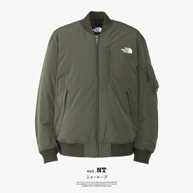 【 THE NORTH FACE ザ ノースフェイス 】 Insulation Bomber Jacket インサレーション ボンバー ジャケット NY82334 / MA-1 フライトジャケット 中わた PRIMALOFT プリマロフト アウター ブルゾン ショート丈 無地 長袖 メンズ 2023AW/