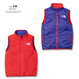 【SALE!!】 【 THE NORTH FACE ザノースフェイス 】 Reversible Cozy Vest リバーシブル コージー ベスト （キッズ） NYJ82245 / ノースフェイス ナイロンベスト フリースベスト ボア フリース リバーシブル ジュニア ボーイズ ガールズ 100cm 110cm 120cm 130cm 140cm 150cm