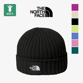 【 THE NORTH FACE ザ・ノース・フェイス 】 Kids' Cappucho Lid キッズ カプッチョリッド NNJ42320 / 帽子 ニットキャップ ニット帽 ビーニー ワッチキャップ スクエア ロゴ アクリル 抗菌 防臭 フリーサイズ 日本製 子供 ジュニア ボーイズ ガールズ ユニセックス 2024AW/