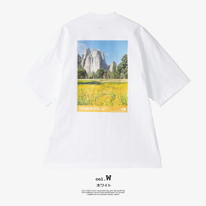 �y THE NORTH FACE �U�E�m�[�X�E�t�F�C�X �z S/S Yosemite Scenery Tee �V���[�g�X���[�u ���Z�~�e �V�[�i���[ �e�B�[ NT32436 / T�V���c ���� �ێ� �N���[�l�b�N �I�[�o�[�T�C�Y �r�b�O�V���G�b�g �o�b�N�v